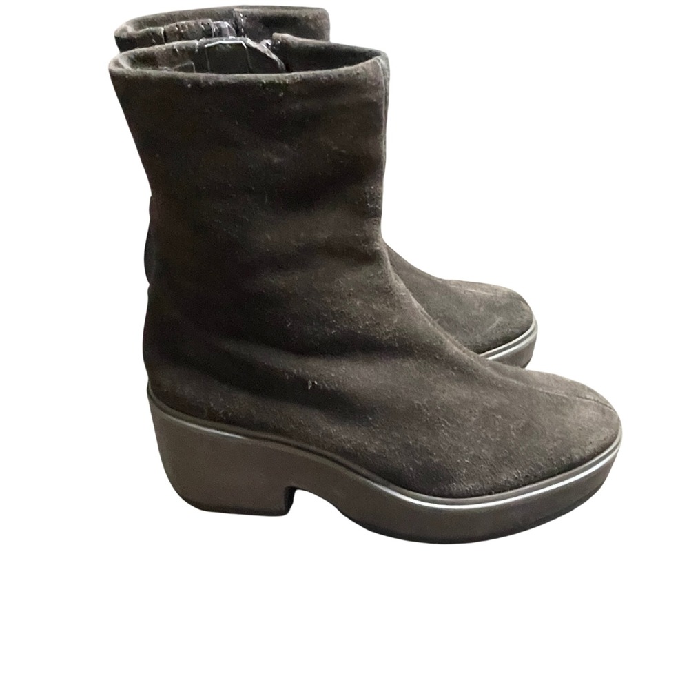 Matisse Jessie Brown Suede Leather Platform Heel Ankle Boots Women's‎ 8.5M